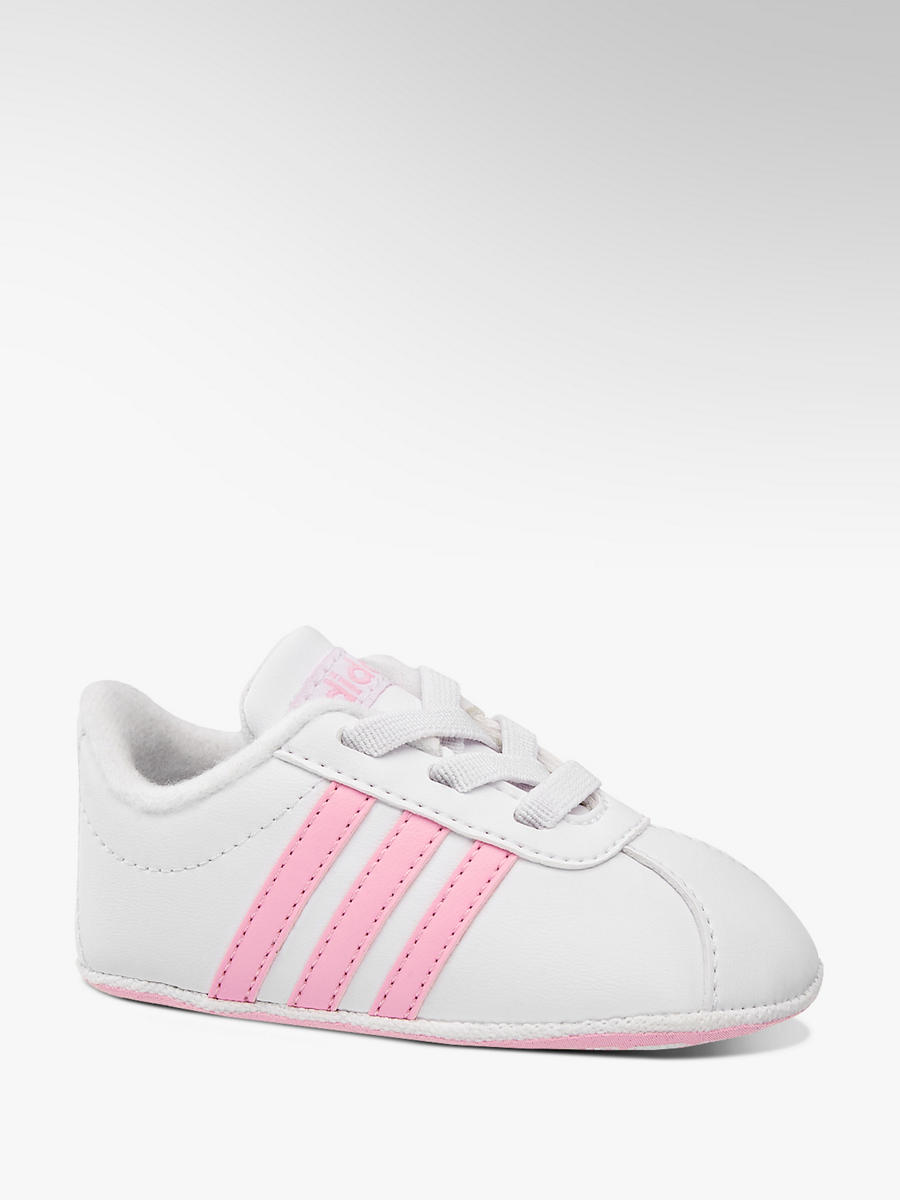 Krabbelschuh Court Vl 0 Weiß F3kct1lj Von 2 Deichmann Crib 0 Vl 2 Deichmann Neu Sneaker Mädchen Schuhe Court Adidas